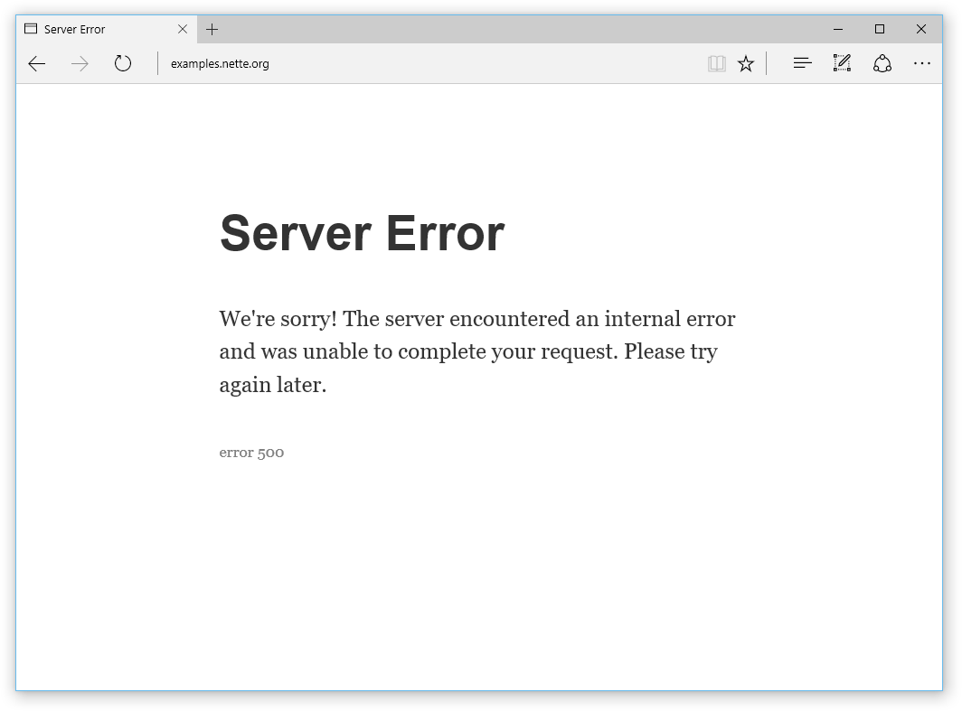Server Error 500
